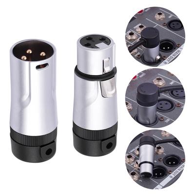 2шт 3Pin XLR микрофонные штекеры мужские и женские аудиоразъемы паяное соединение для чистой передачи звука