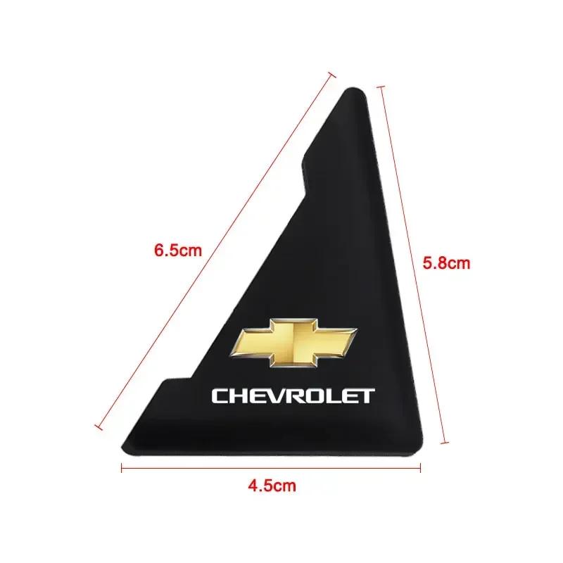 Наклейки-наклейки для защиты углов дверей автомобиля Логотип Chevrolet Cruze Malibu Cavalier Monza Sail Trax Equinox Captiva Lacetti Orlando