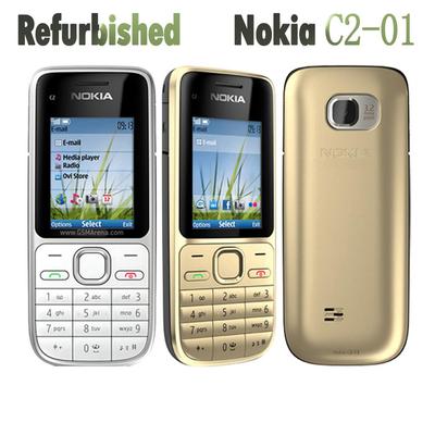 Восстановленный оригинальный мобильный телефон Nokia C2-01 с 1 SIM-картой