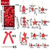 Assorted Shapes Christmas Tree Bauble Ornaments Christmas Bauble Set  Christmas Tree Decorating
