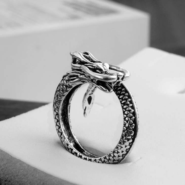 Domineering Dragon Ring EBay Hand Ornament Chinese Dragon Head Open Ring