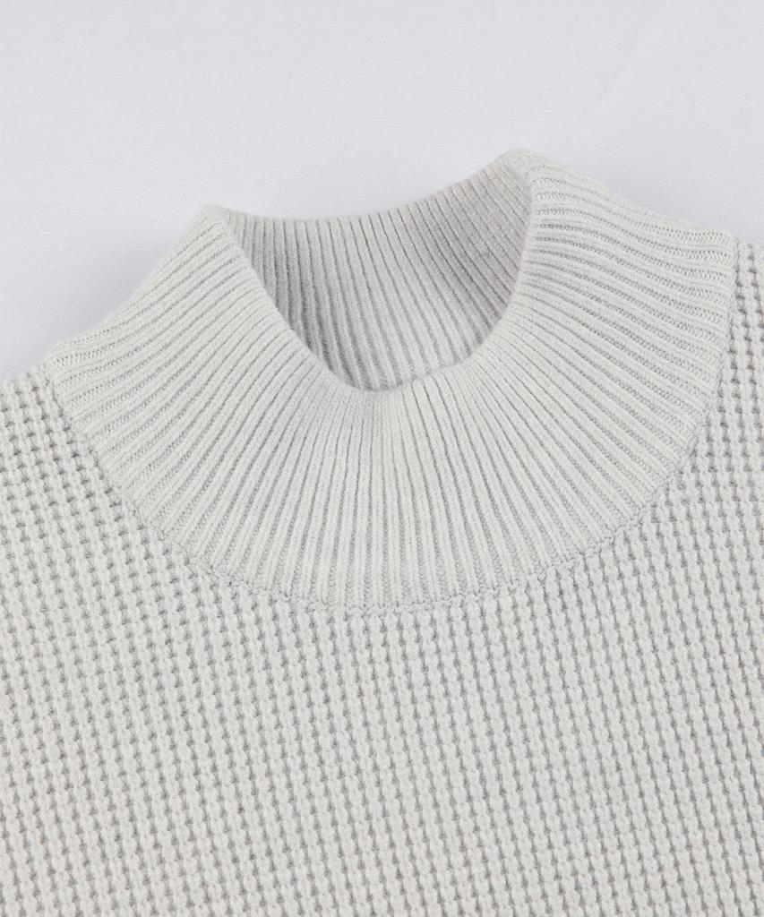 PANICALE Waffle Weave Half Turtleneck Knit - 2 Colors