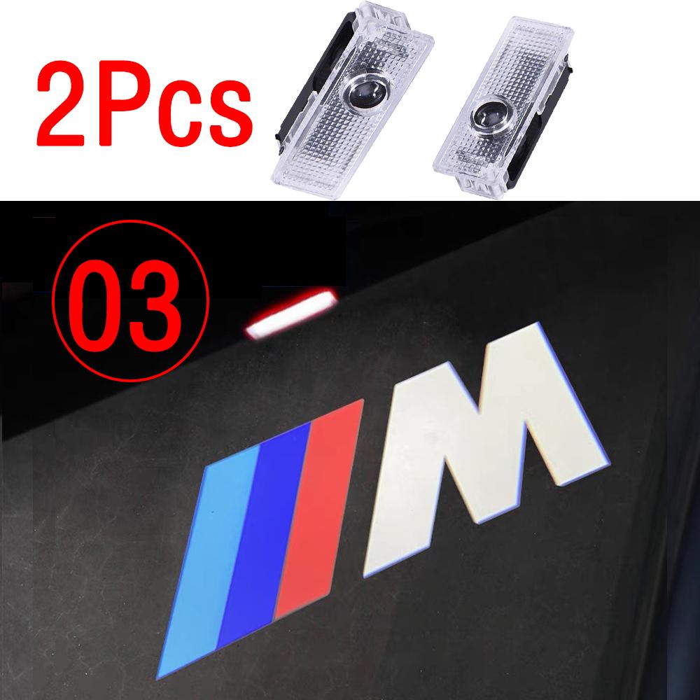 2PCS-3C-LED Car Door logo Projector Lamps Welcome Light For Mini BMW ME90 E60 F18E46 F30 F20 M2M5 M3 E87 M4 X3 X5 X1 Accessories