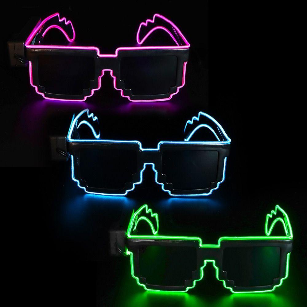 Wireless LED Light-up Glasses Glow In the Dark Flashing Glasses for Adult Kids