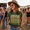 Цветочная футболка с Долли Партон "Jolene", Винтажная ретро футболка
