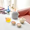 Портативный дорожный чайный набор Повседневный подарок Крышка-пиала из бараньего жира Чашка Куайкэ Простой подарок для девочек День учителя