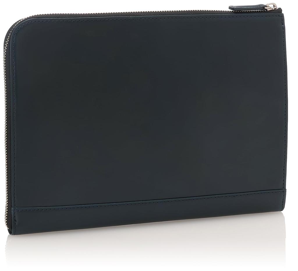 Mackintosh Philosophy Braveval Clutch Bag, Genuine Leather, 73117, Navy Blue