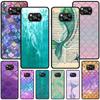 Mermaid Cool Case for Xiaomi Poco X3 NFC X5 F4 F3 M4 Pro X4 GT M5s M5 Pocophone F1 M3 Black TPU Phone Cover Shell