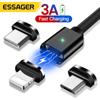 Essager Magnetic USB C Cable For iPhone 14 13 12 Samsung Redmi Fast Charging Micro Mobile Phone Cable Magnet Type C USB Data Wire Cord