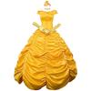 Elegant Fairytale Beauty And The Beast Princess Belle Cosplay Costume Dress For Women