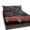 Red Car Pattern 3-Piece Bed Set For Resumption Of Work, With Two Pillowcases, Suitable For Living Room And Bedroom Fun, Classic