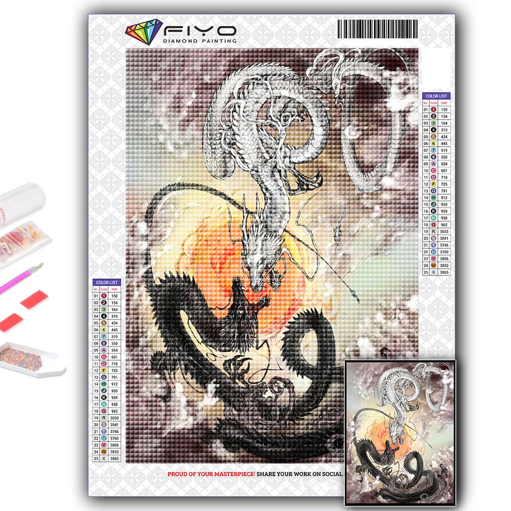 5D DIY китайский дракон вышивка крестом стразы Алмазный рисунок вышивка мозаика домашний декор