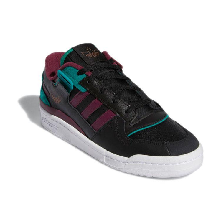 Adidas Кроссовки мужские Forum Exhibit Low Black Victory Crimson Основной черный Победный красный H01912