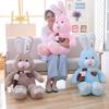 Rabbit Plush Toys Scarf Love Cartoon Animals Fill Doll Xmas Gift Stuffed Garnish
