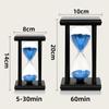 5-60 минут черная рамка четыре колонны песочные часы ручной работы стеклянные песочные часы креативный деревянный таймер песочные часы украшение дома подарки