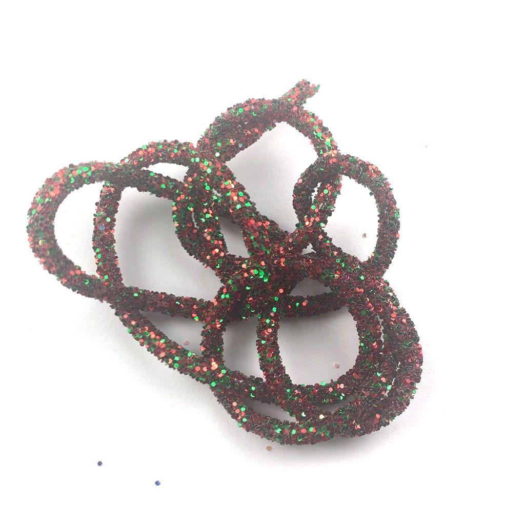 Shiny Garment Material Soft Colorful Glitter Rope Strings Hat Decor Resin Sequin Rope Sandal DIY