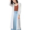 Trnvco Summer Long Sun Summer Knit Loose UV Air Conditioning Long Plus Slimming Solid Color Women's Cardigan, Length, Figure-Concealing, Protection,