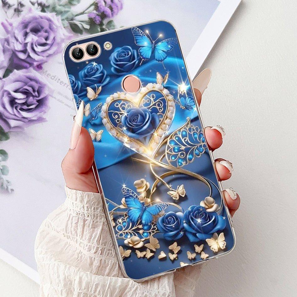 For Huawei P Smart 2018 Case Popular Butterfly Soft Silicone TPU Phone Back Cover For Huawei PSmart FIG-LX1 FIG-LX2 FIG-LX3 Case