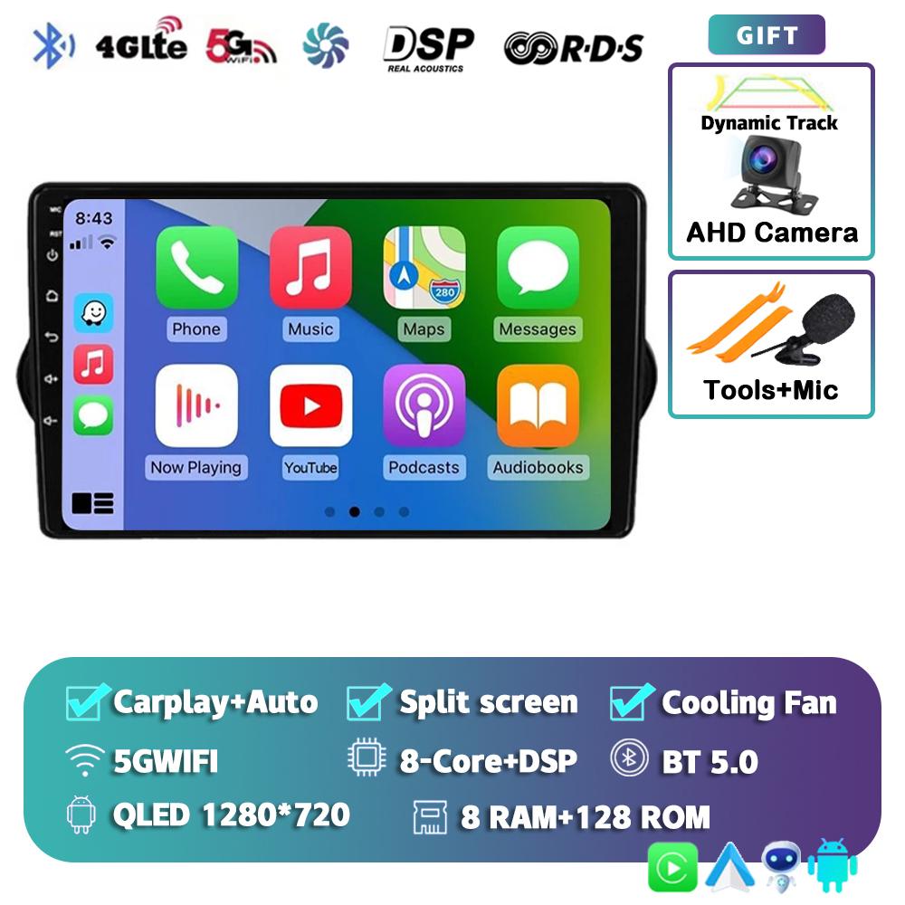 Android 14 Carplay Auto Car Radio For Fiat Tipo Egea Dodge Neon 2015-2018 GPS Multimedia Video Player Navigation Stereo WIFI+4G