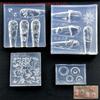 Цветы Зонтик Форма для нейл-арта Силиконовая Рельефная Салонный стиль Французский маникюр Инструмент DIY Украшения для ногтей Аксессуары