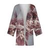 Women's Casual Fashion Printed Lightweight Medium Length Jacket Cardigan