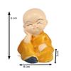 Colorful 4 Monks Buddha Figurines - for Home Decor| Office Decor| Chrismas Decor| Diwali Decor| Vaastu Decor| Fengshui