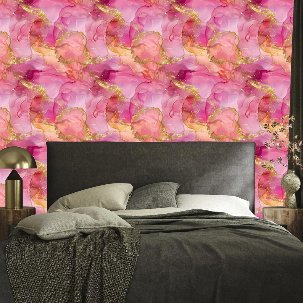 Wallpaper Ink powder pink and coral, coral background 50x1000