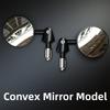 2Pcs Flat/Convex Motorbike Handlebar Mirror Full Angle Handle Bar End Mirror  Motorcycle Accessories