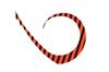 JACKALL Bing Switch Master Curly Bright Orange Zebra T+Tie F-0325