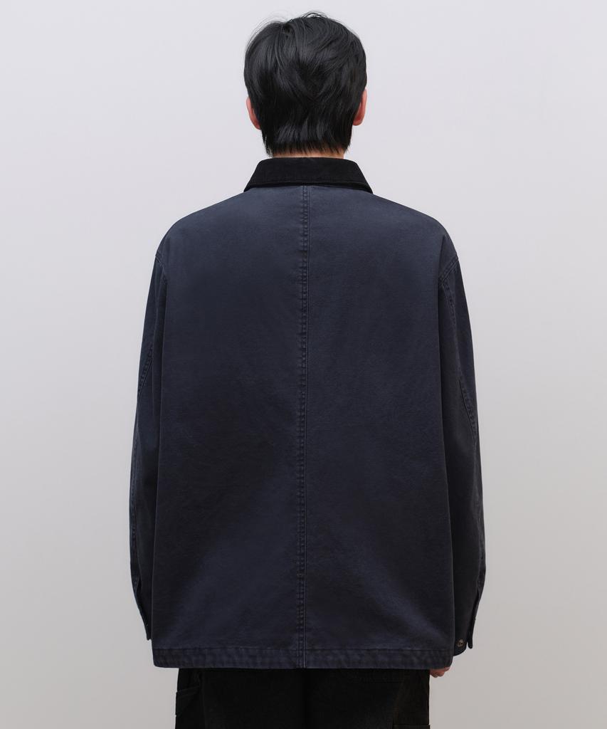 Musinsa Standard Pigment Canvas Hunting Jacket [Navy]