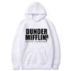Men's And Women's Long Sleeves Fleece Hoodies Dunder Mifflin Paper Inc Hoodie Unisex Crewneck Moletom Feminino Hoody
