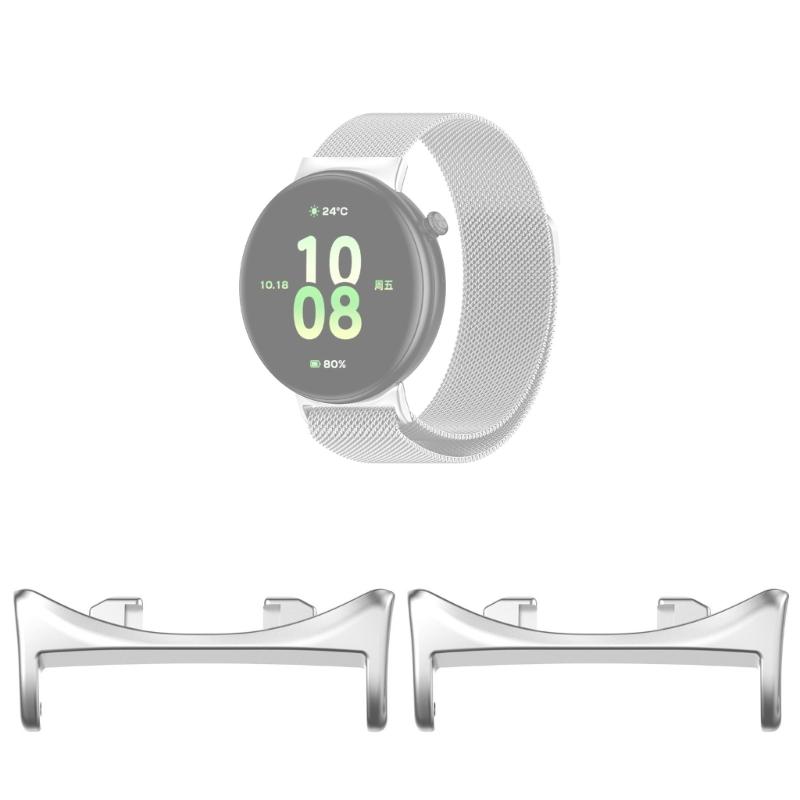Металлические звенья-коннекторы для часов Watch Fit 20 мм, умных часов. Защита от ржавчины. Идеально для всех ремешков. Повышает безопасность часов. 2 шт.