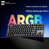 GK105 87-клавишная проводная механическая клавиатура, ARGB подсветка, Красный переключатель, Анти-гостинг, Универсальная для геймеров и ноутбуков.