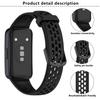 KALEBOL Watch Strap For Huawei Band 10/9/8 Perforated U-Buckle Silicone Breathable Wrist Band