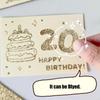 3D Открытка на день рождения со светом и музыкой с конвертом Музыкальная открытка «С Днем рождения» для женщин, мужчин, мужа, жены, детей