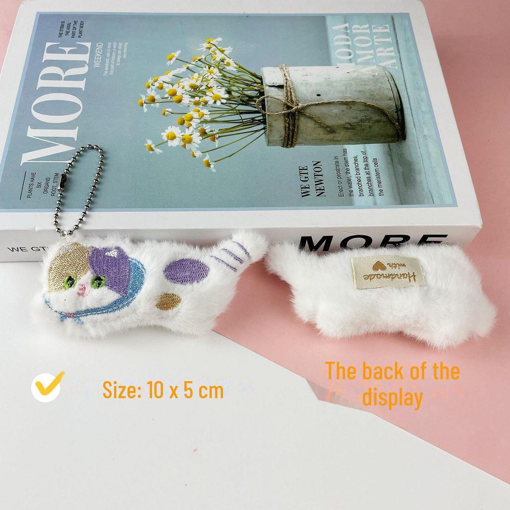 Милая подвеска в виде плюшевого кота Calico и брелок для ключей в виде сиамского кота, аксессуары для котят - мультяшные украшения для сумок-кукол