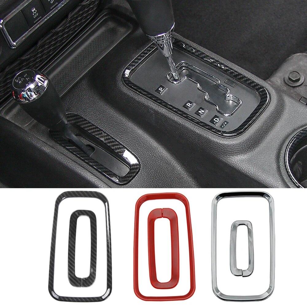 Автомобильная панель переключения передач, декоративная кольцевая накладка для Jeep Wrangler JK 2011 2012 2013 2014 2015 2016 2017 аксессуары для интерьера ABS