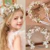 Imitated Pearl Kids Flower Crown Bohemian Head Hoop Cute Head Wreath  Girls Adult Hair accessories