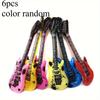 1/6pcs Inflatable Guitar Balloon Rock Inflatable Props Guitar Assorted Colors Party Decoration for Musical Concert Themed Party