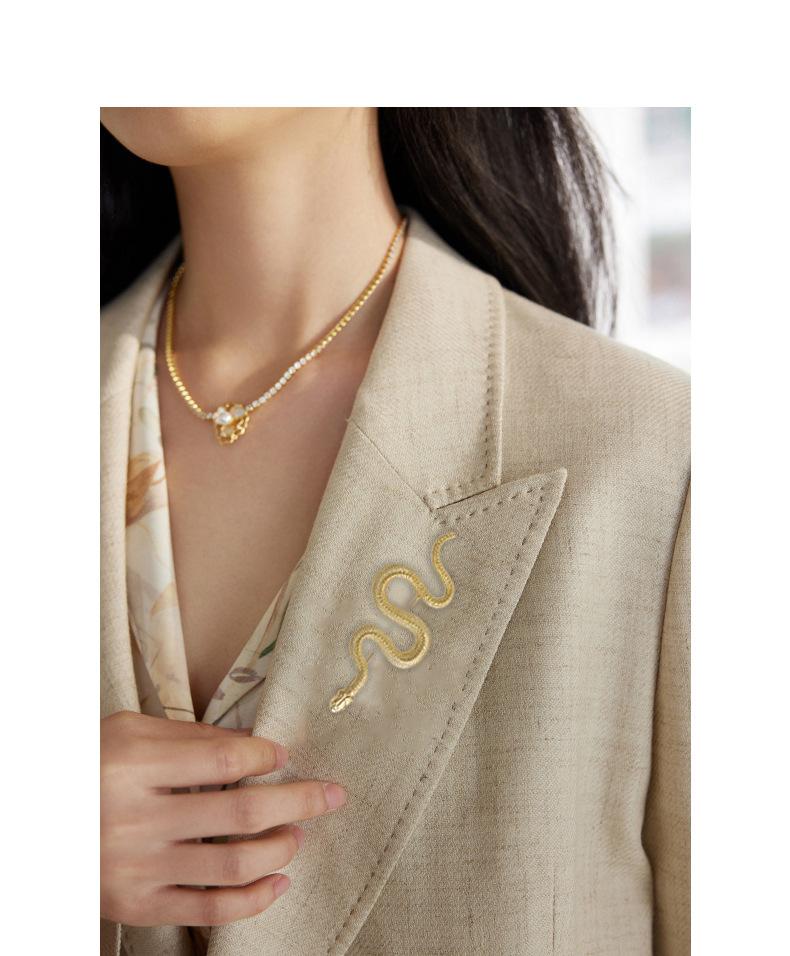 Холодная модная мужская и женская ретро-брошь в виде змеи, креативные персонализированные аксессуары для костюма, высококачественная металлическая брошь-булавка