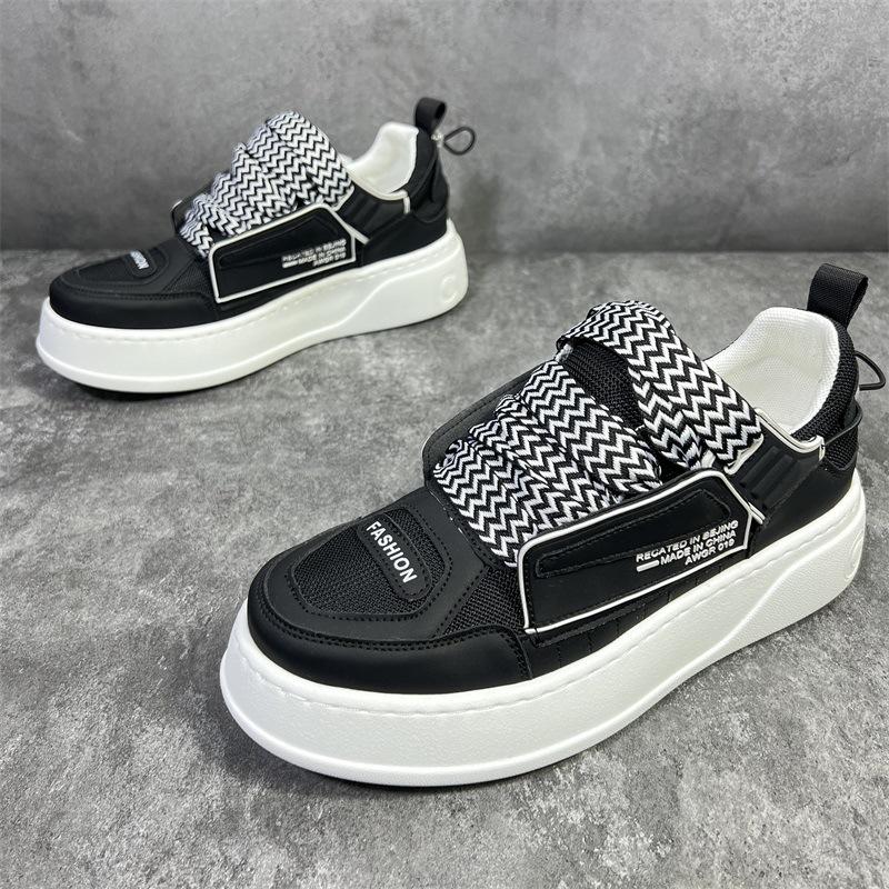 Массивные кроссовки размера плюс 45 для мужчин, модные повседневные туфли из микрофибры, кожи и сетки, дышащие, на увеличенной платформе