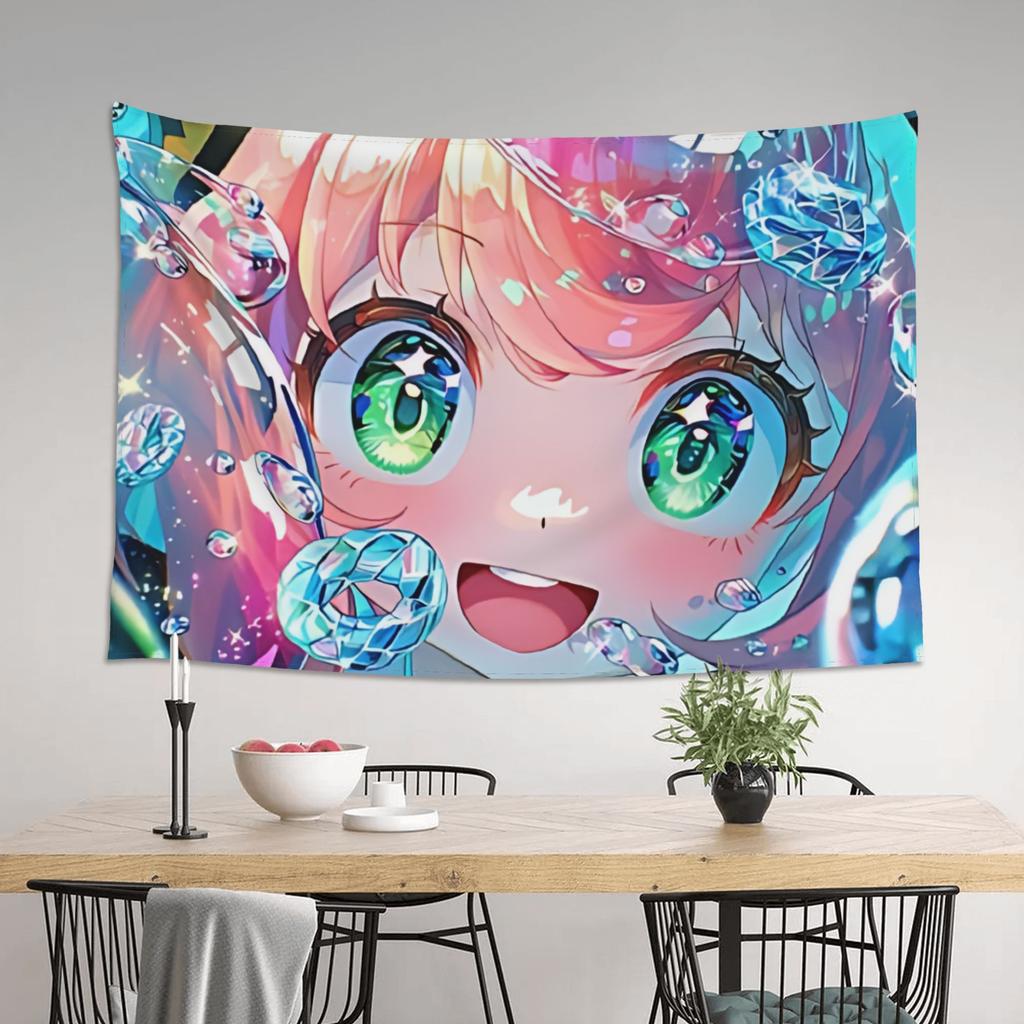 Colorful Anime Girl Tapestry Room decoration Home Decoration Tapestry Decor Accessories Cute Room Decor