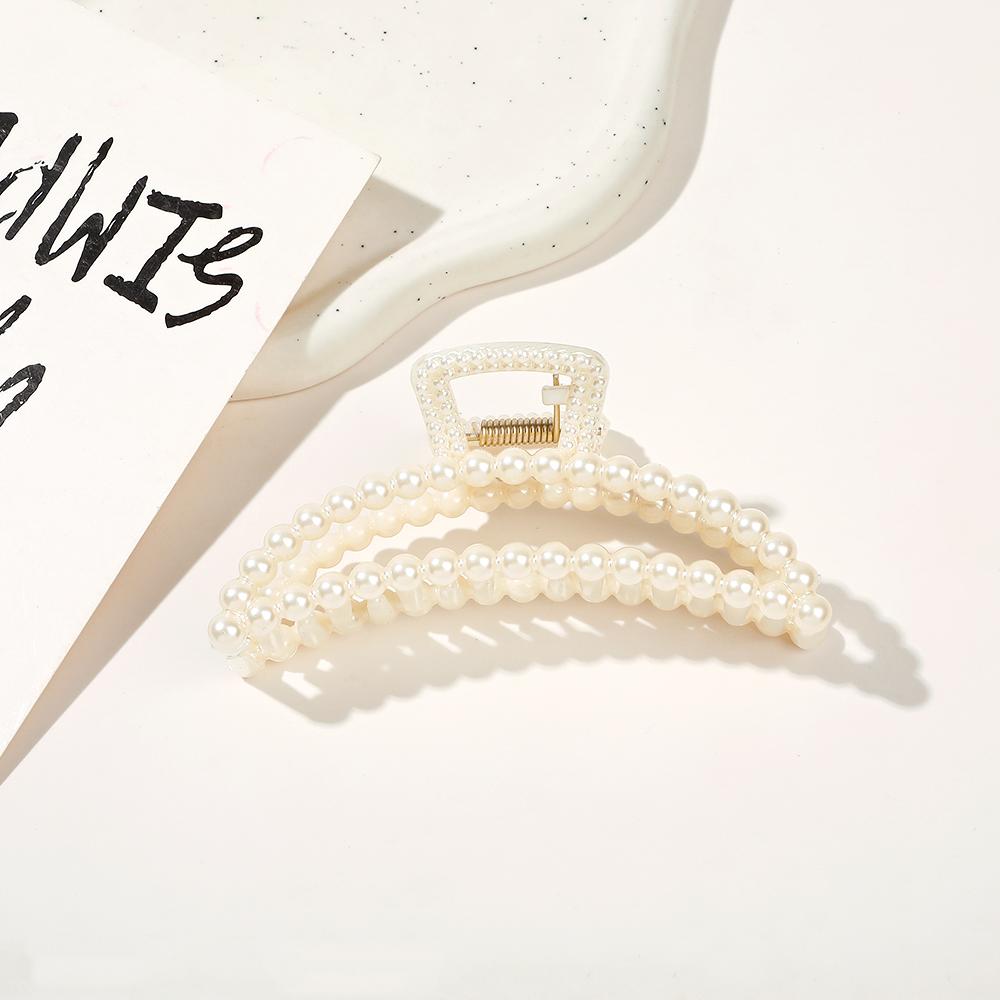 Sweet Pearl Hair Jaw Clips Accessories for Women Claw Clips for Thick and Thin Hair Barrettes for Styling and Weddings