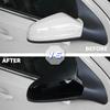 Для Vauxhall/Opel Astra H MK5 2004-2009 автомобильные накладки на боковые зеркала высококачественные глянцево-черные колпачки на зеркала автомобильные аксессуары