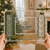 First Christmas Keepsakes Acrylic Picture Frame, Clear Family Personalized Gifts Photo Anniversary Birthday for Mom Dad Grandparents Ornament Frames