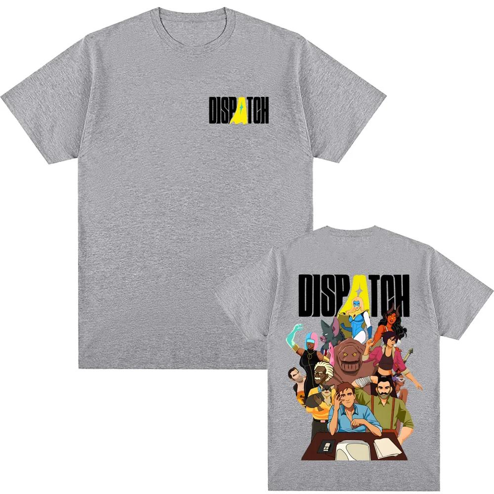 Футболка с принтом Dispatch Game 2026 Новая Высококачественная Футболка с Игровым Графическим Принтом 100% Хлопок Удобная Повседневная С круглым вырезом Мягкие Футболки