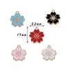 DIY Korean Version Multi-color Small Flower Drop Oil Alloy Cute Earrings Bracelet Pendant Material