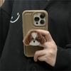 Мультяшное животное Милый щенок Собака Глянцевый Грип Ток Подставка-держатель для телефона Для iPhone 15 14 13 12 Pro Griptok Поддержка Универсальный держатель