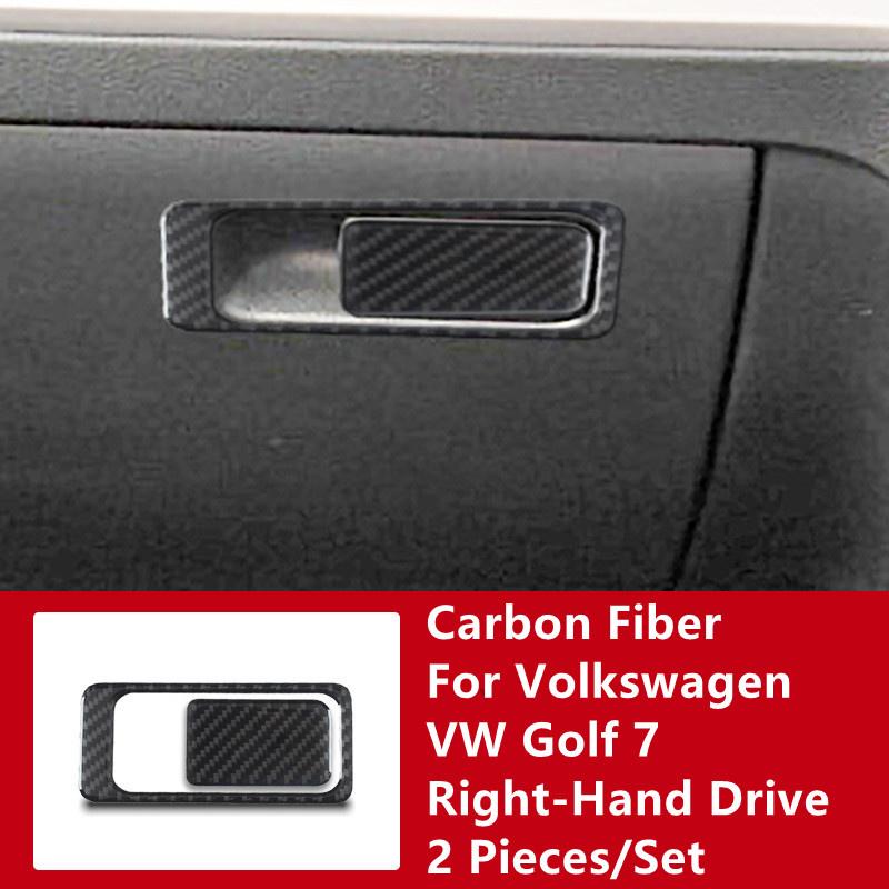 Автомобильный второй пилот, бардачок, бардачок, модификация крышки, накладка, полоски, наклейки для Volkswagen Golf 7, интерьер