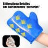 Перчатки для удаления шерсти домашних животных, двухсторонние мультяшные средства для удаления шерсти домашних животных с электростатической технологией для мебели, ковров, автомобильных сидений, диванов, многоразовые перчатки для ухода